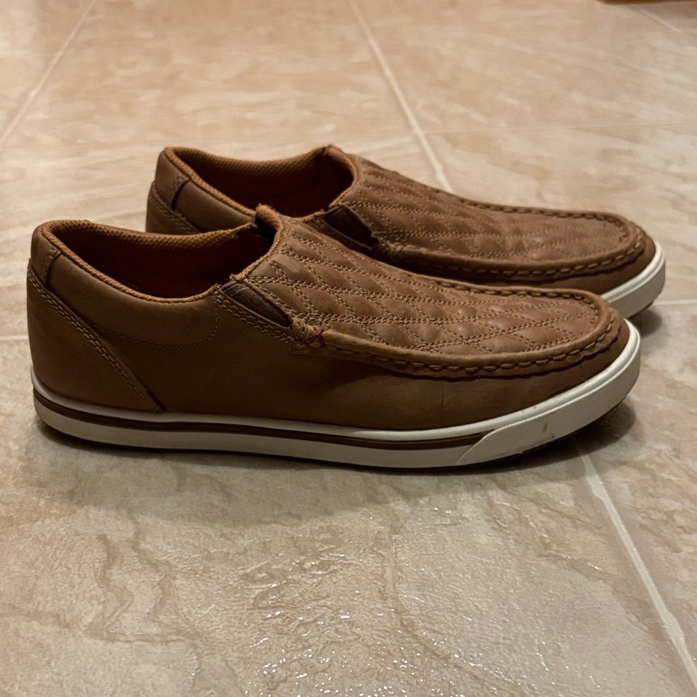 Twisted X Brown Slip-On Loafers for Women